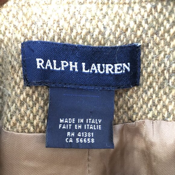 Ralph Lauren (Blue Label) Italy Wool-Alpaca Tweed Jacket - Heritage Field Style - Picture 6 of 12